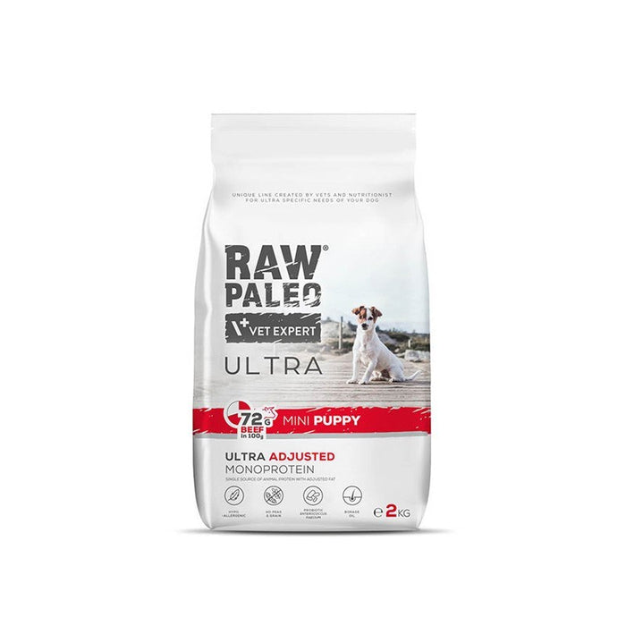 VETEXPERT Raw Paleo Ultra Mini Puppy Beef - dry food for puppies of small breeds - 2 kg