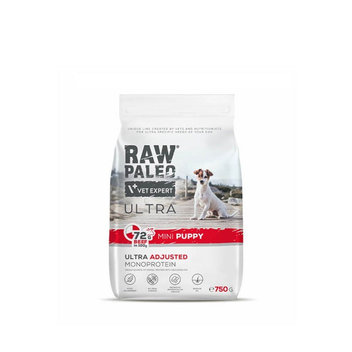 VETEXPERT Raw Paleo Ultra Mini Puppy Beef - dry food for puppies of small breeds - 750 g
