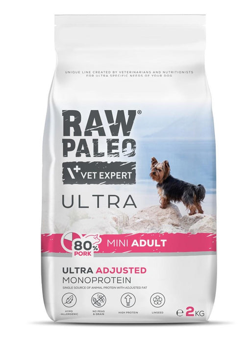 VETEXPERT Raw Paleo Ultra Pork Mini Adult - dry dog food - 2kg