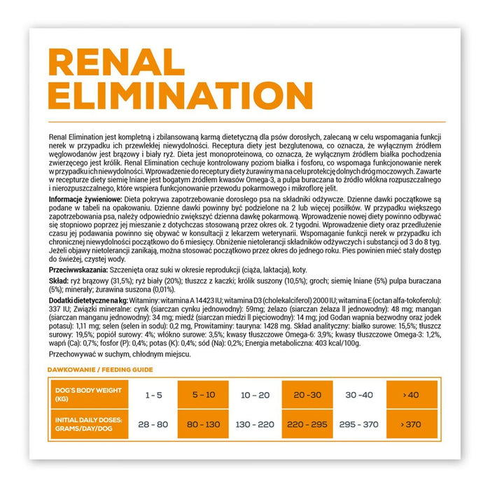 Fodder VETEXPERT Renal Elimination Rabbit 2 Kg