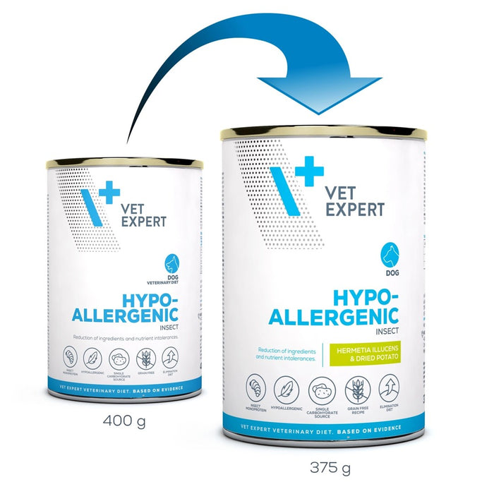 VETEXPERT Veterinary Diet Hypoallergenic Insect – wet dog food – 375g