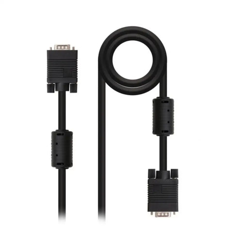 VGA Cable NANOCABLE 10.15.01 Black - Електроника Телевизори<<<Компютри| Електроника<<<BigBuy&&&Аудио и Видео