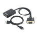 VGA to HDMI Adapter with Audio GEMBIRD A-VGA-HDMI-01 Black - Компютър Кабели и адаптери<<<Компютри|