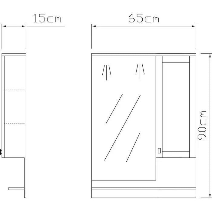 VICARD DUBLIN MIRROR BATHROOM CABINET - Мебели<<<Мебели и огледала за баня<<<Баня<<<Praktiker&&&Мебели за