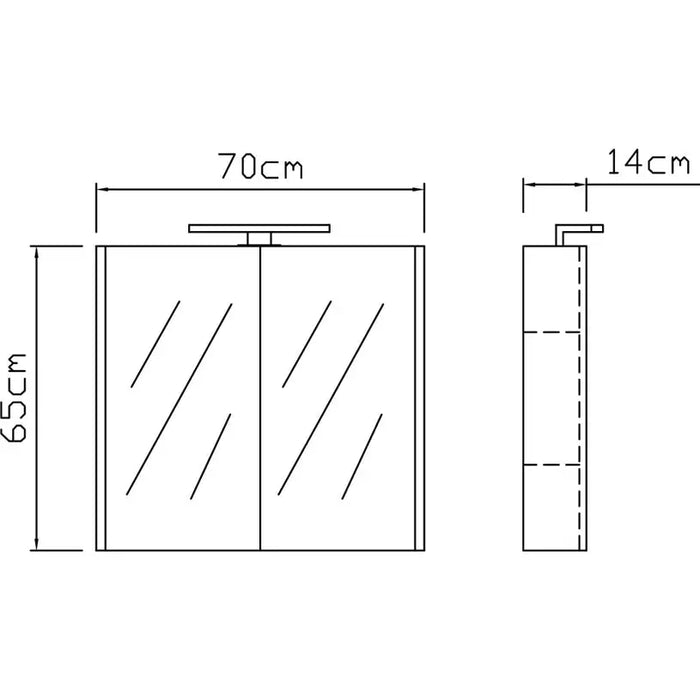 VICARD ELINOR BATHROOM CABINET WITH MIRROR - Мебели<<<Мебели и огледала за баня<<<Баня<<<Praktiker
