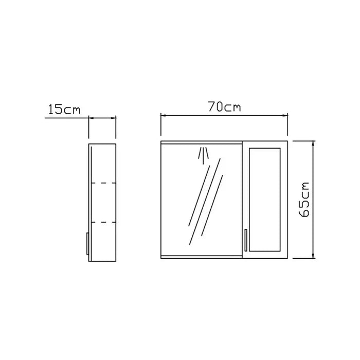 VICARD GRACE BATHROOM CABINET WITH MIRROR - Мебели<<<Мебели и огледала за баня<<<Баня<<<Praktiker
