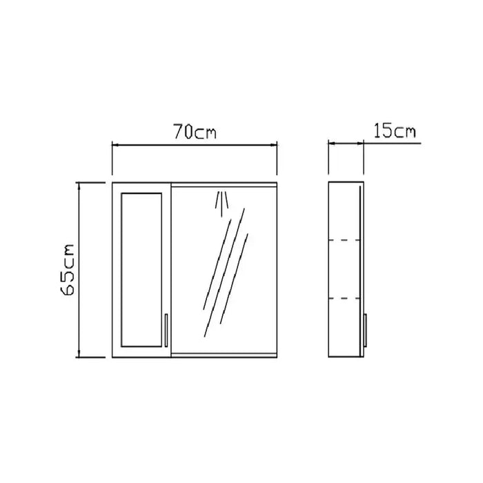 VICARD GRACE BATHROOM CABINET WITH MIRROR - Мебели<<<Мебели и огледала за баня<<<Баня<<<Praktiker