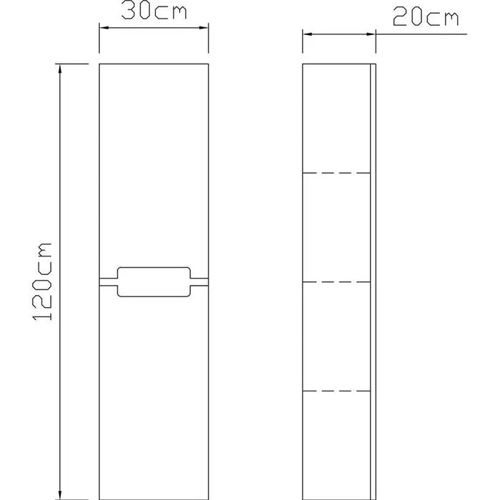 VICARD MONTEREY BATHROOM COLUMN - Мебели<<<Мебели и огледала за баня<<<Баня<<<Praktiker&&&Мебели за