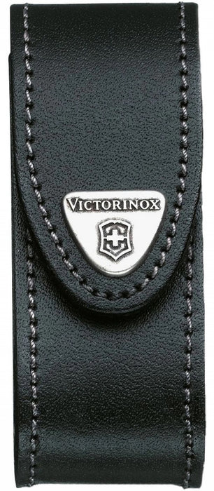 Case Victorinox Belt pouch-black leather 4.0520.3