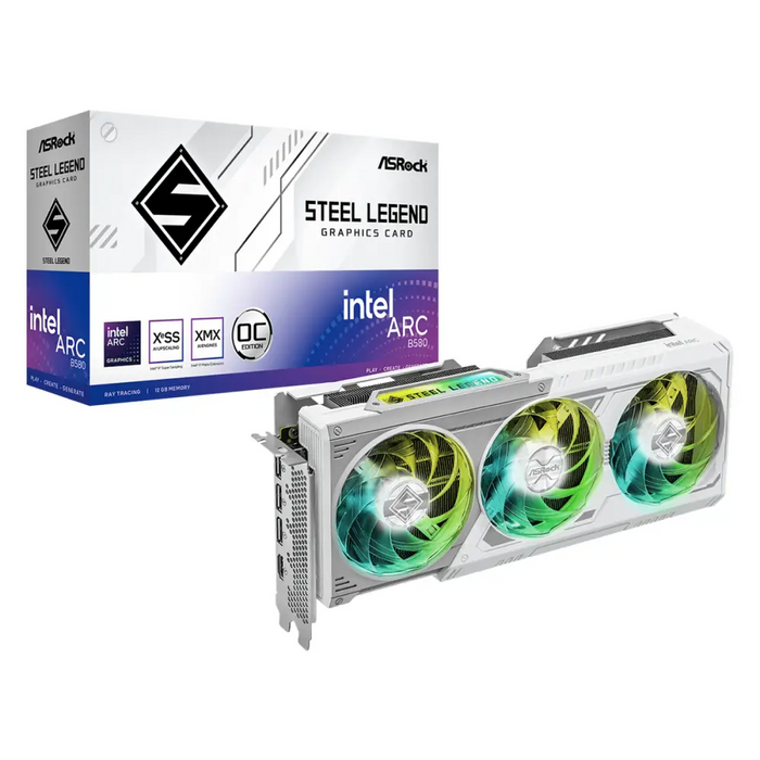 Video card ASRock Intel ARC B580 Steel Legend 12GB OC - Видео карти<<<Компютърни компоненти<<<ValiAPI&&&Видео