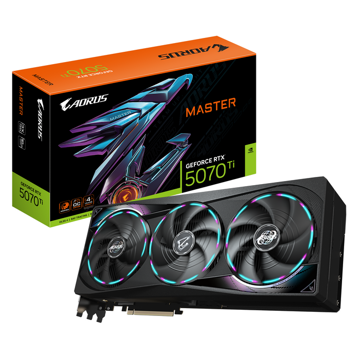 Video card GIGABYTE AORUS RTX 5070 TI MASTER 16GB GDDR7 - Видео карти<<<Компютърни компоненти<<<ValiAPI&&&Graphics card