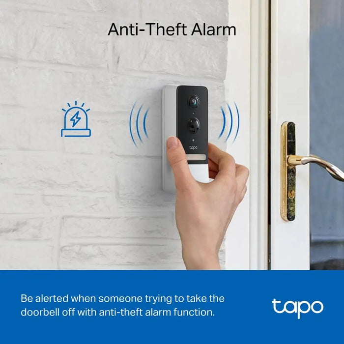 Video doorbell Tapo D230S1 2.4Ghz 2K 5MP Color Night Vision rechargeable batteries microSD - IP Камери<<<Мрежово