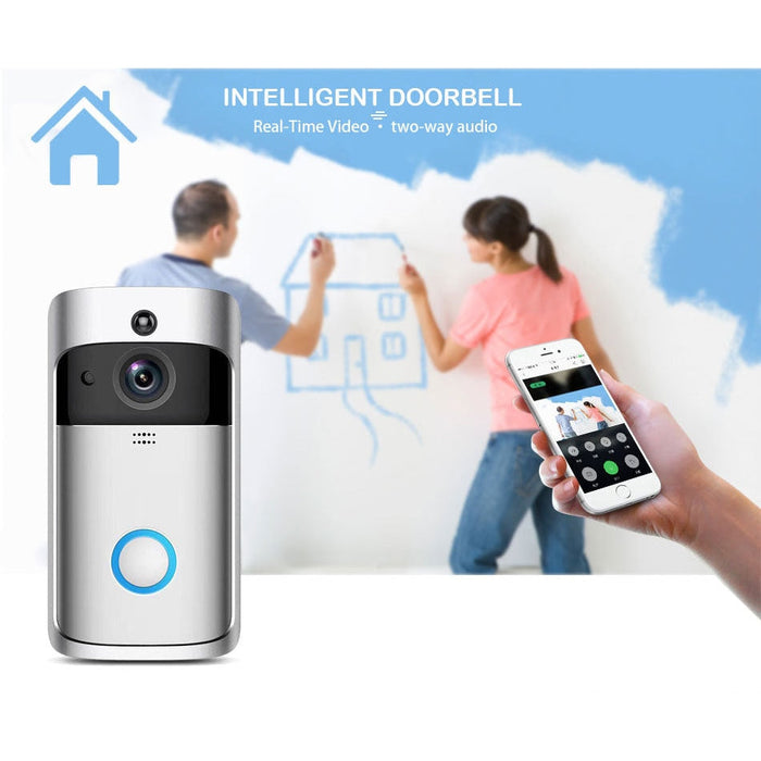 Video intercom bell Homesek 720P intercom connection with a smartphone, night vision, motion detector