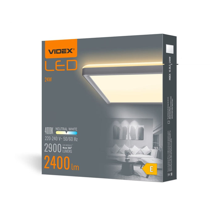 LED LAMP VL-DL3S-244W CEILING SQ 24W/4K/WH VIDEX