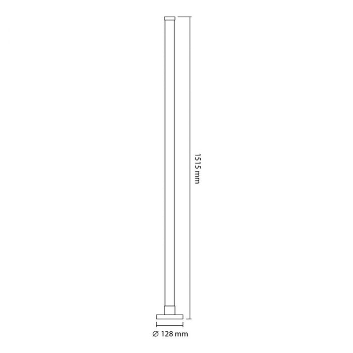LED LAMP VL-TF20-RGB AMBIENT FLOOR 150sm/WH VIDEX