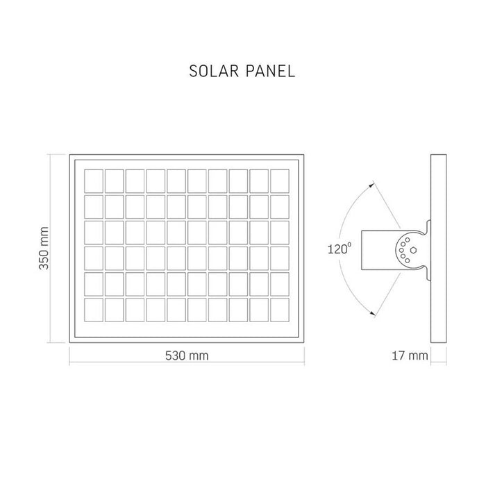 SOLAR LED STREET LAMPA LANA 30W/5K VLE-SLSO-305 VIDEX