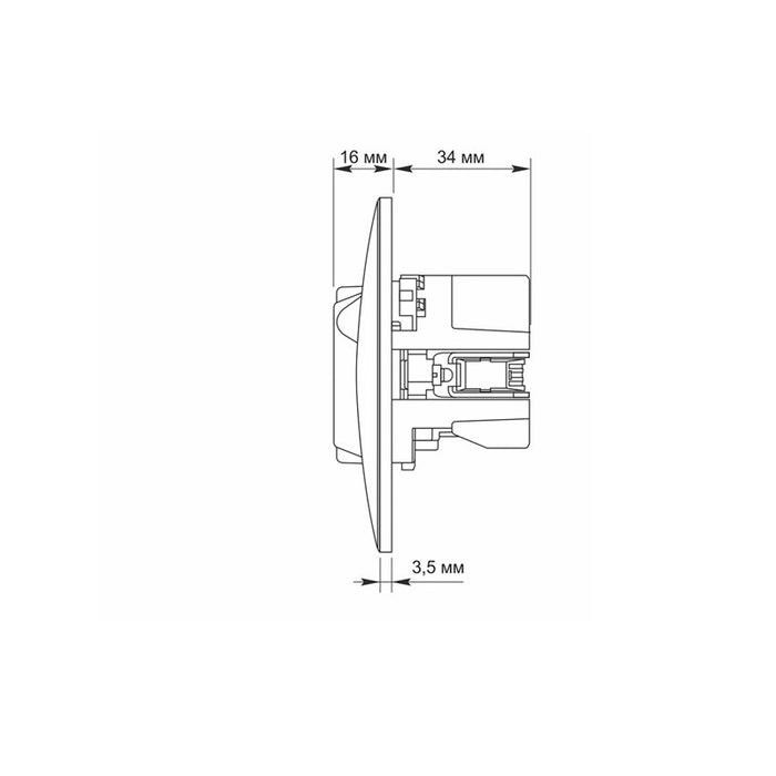 CONTACT SHUKO VF-BNSK1GUC-BG USB-A+USB-C BINERA VIDEX - GRAPHITE