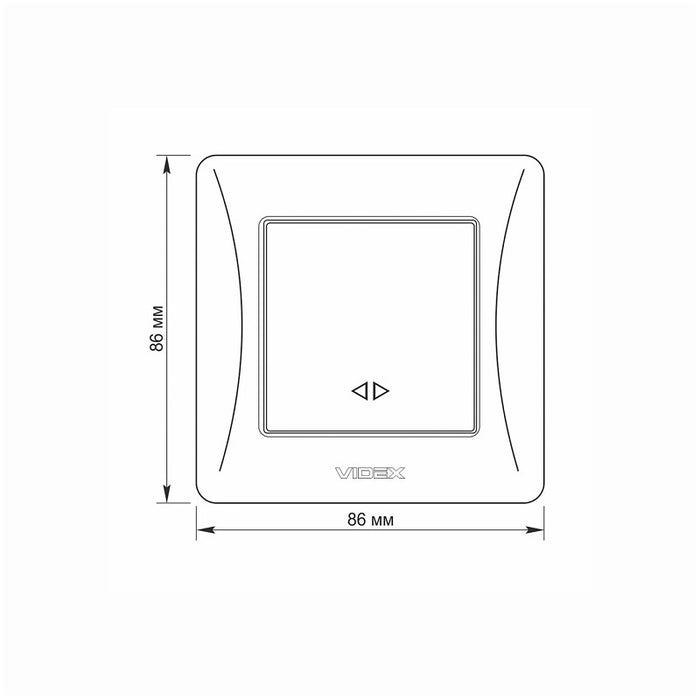 CROSS WRENCH 10A VF-BNSW1I-W BINERA VIDEX - WHITE
