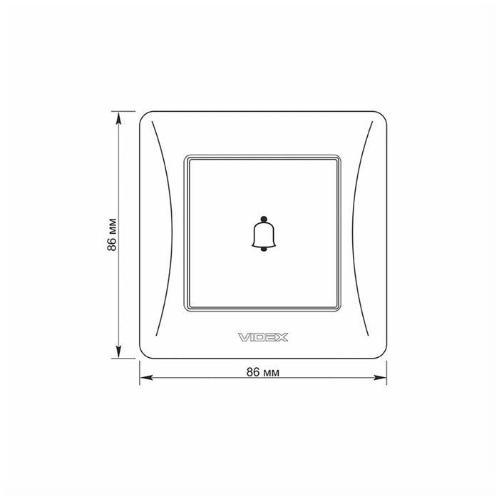 BELL KEY 10A VF-BNDB1-BG BINERA VIDEX - GRAPHITE