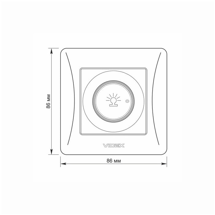 DIMMER 600W VF-BNDM600-BG BINERA VIDEX - GRAPHITE