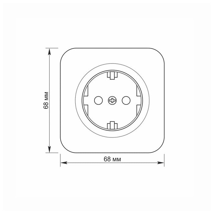 CONTACT SHUKO FOR OUTDOOR MOUNTING VF-BNS21G-W 16A BINERA VIDEX - WHITE