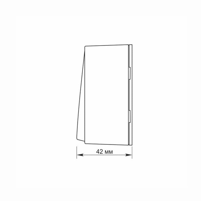 10A SWITCH FOR SURFACE MOUNTING VF-BNS11P-BG VIDEX - GRAPHITE