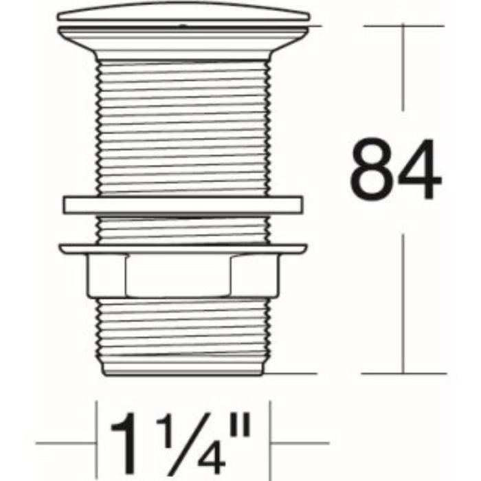 CLICK-CLACK SIPHON WITHOUT OVERFLOW VIDIMA