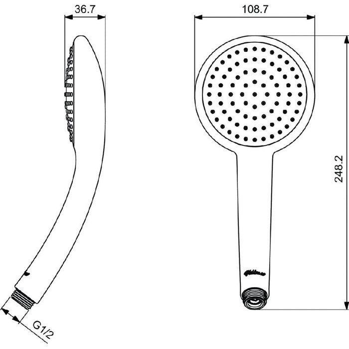 SHOWER HANDSET VIDIMA VIDIMA FRESH B0826AA