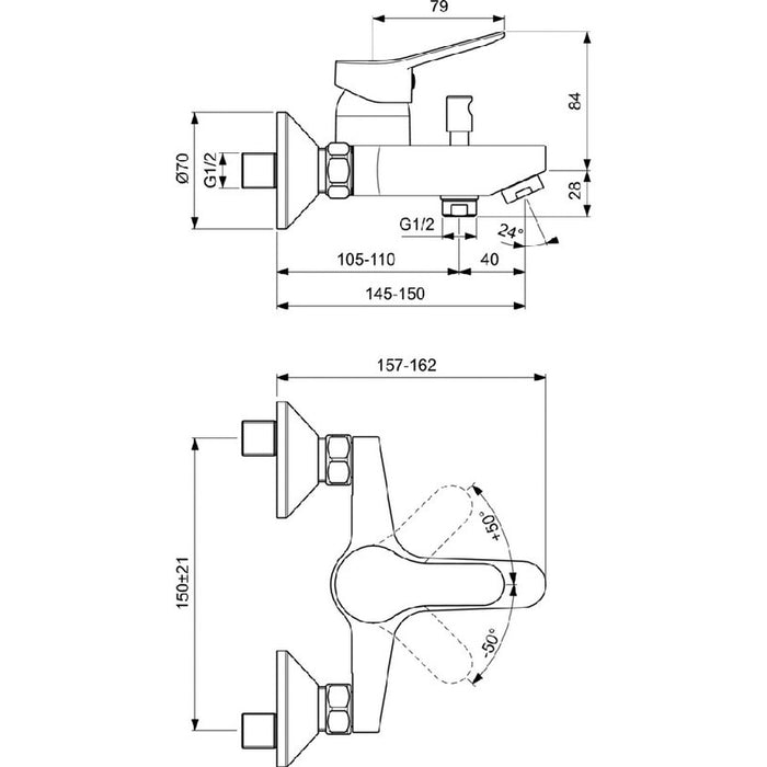 VIDIMA SCORPIO BATH/SHOWER FAUCET