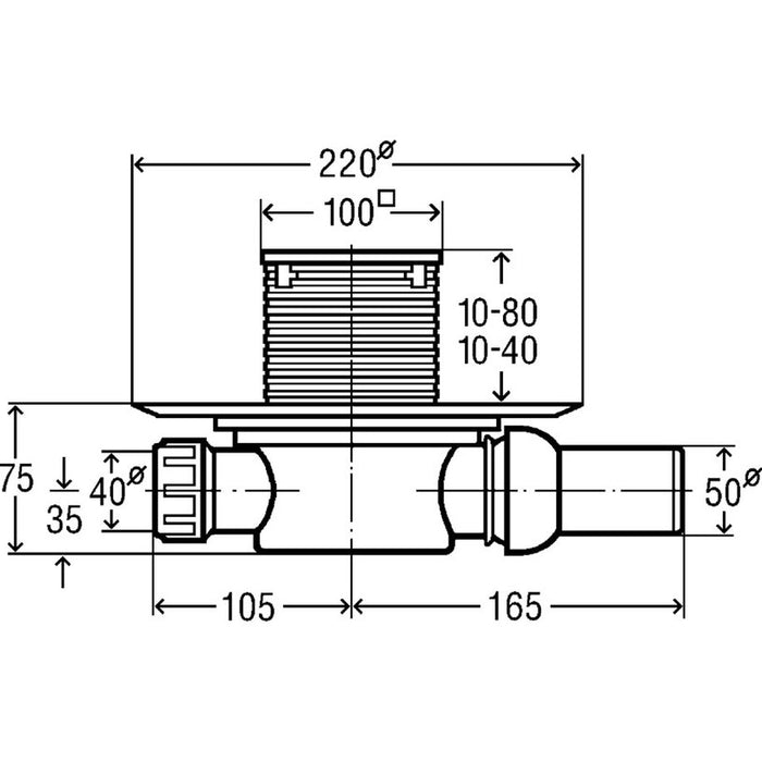 FLOOR SIPHON VIEGA 583217
