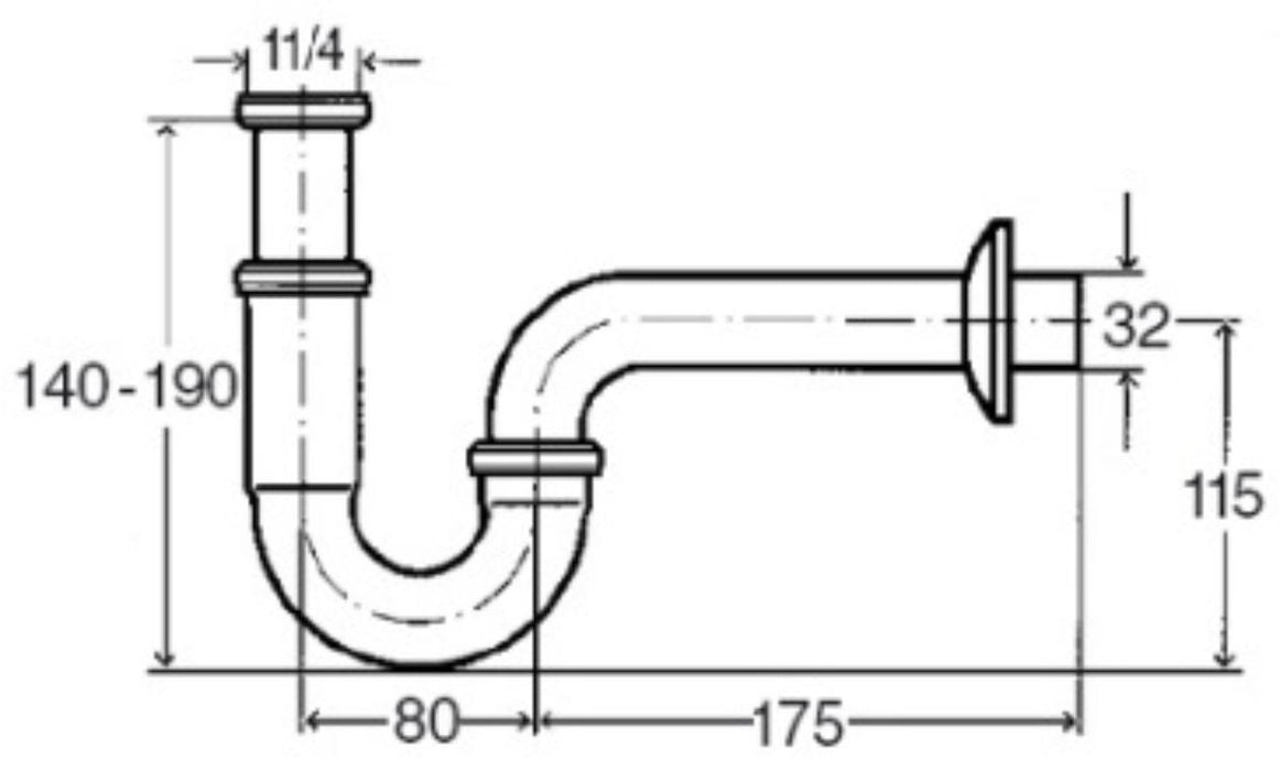 WASHBASIN SIPHON 1 1/4 VIEGA 305611