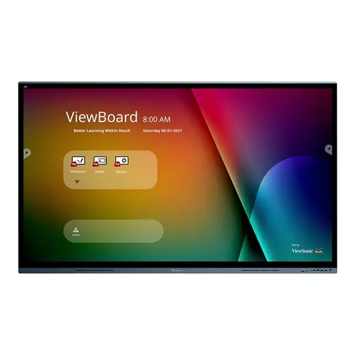 VIEWSONIC IFP7562 75inch 20 Points Multi Pcap Touch 9H Tempered Glass 4mm AG 3840x2160 350nits 1200:1 - Професионални