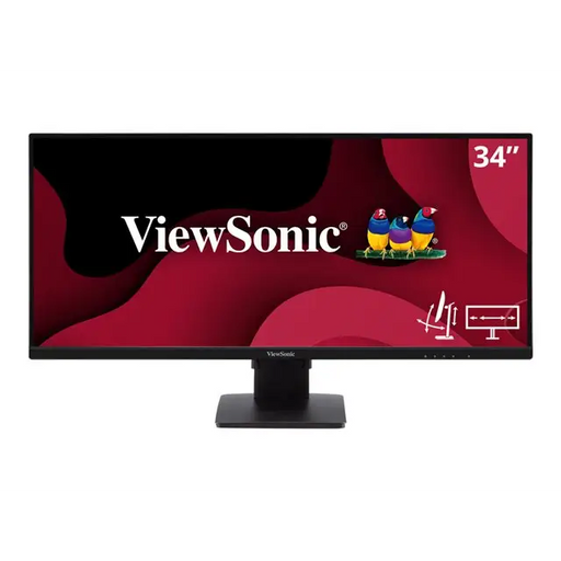 VIEWSONIC VA3456-MHDJ Monitor 34inch 21:9 3440x1440 SuperClear IPS LED 4ms 2xHDMI DisplayPort speakers - Консюмър и