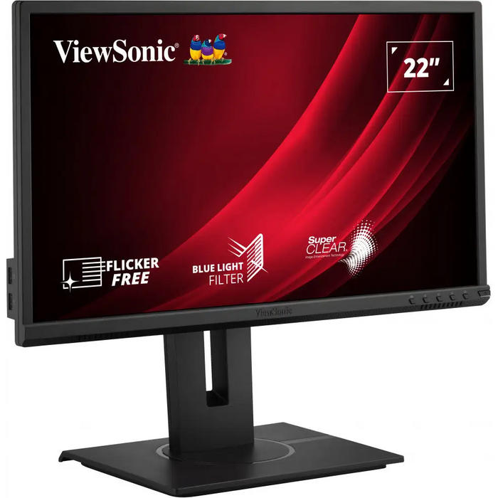 VIEWSONIC VG2440 22inch 16:9 1920x1080 Full HD SuperClear MVA 5ms VGA HDMI DisplayPort USB speakers full ergonomic