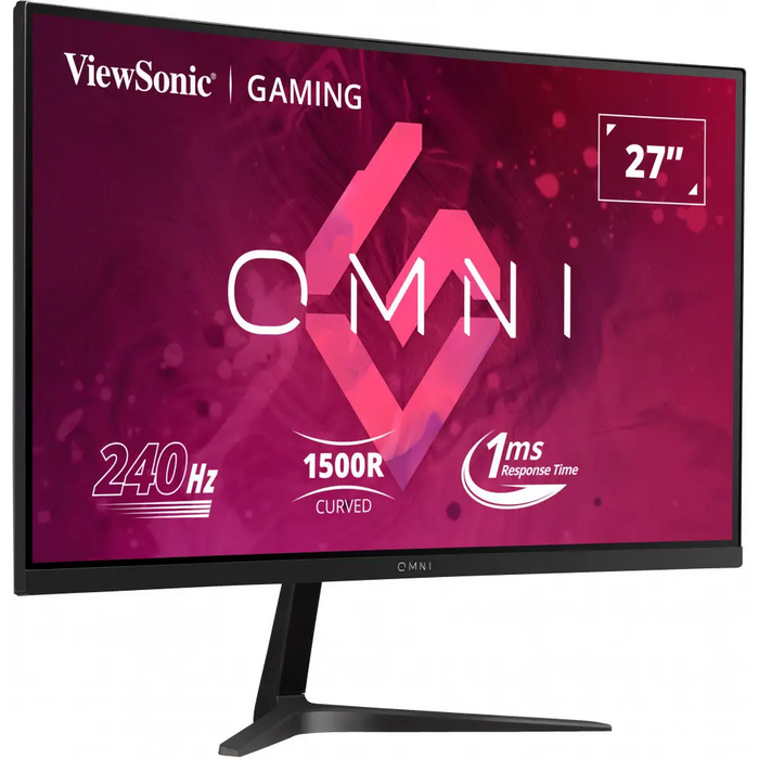 VIEWSONIC VX2719-PC-MHD 27inch 16:9 1920x1080 SuperClear VA curve monitor 240hz 1ms MPRT Adaptive Sync 2 HDMI DP