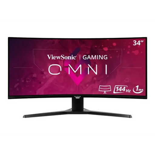 VIEWSONIC VX3418-2KPC 34inch 21:9 3440x1440 SuperClear VA 1500R curve monitor 144hz 1ms MPRT Adaptive Sync 2 HDMI 2 DP