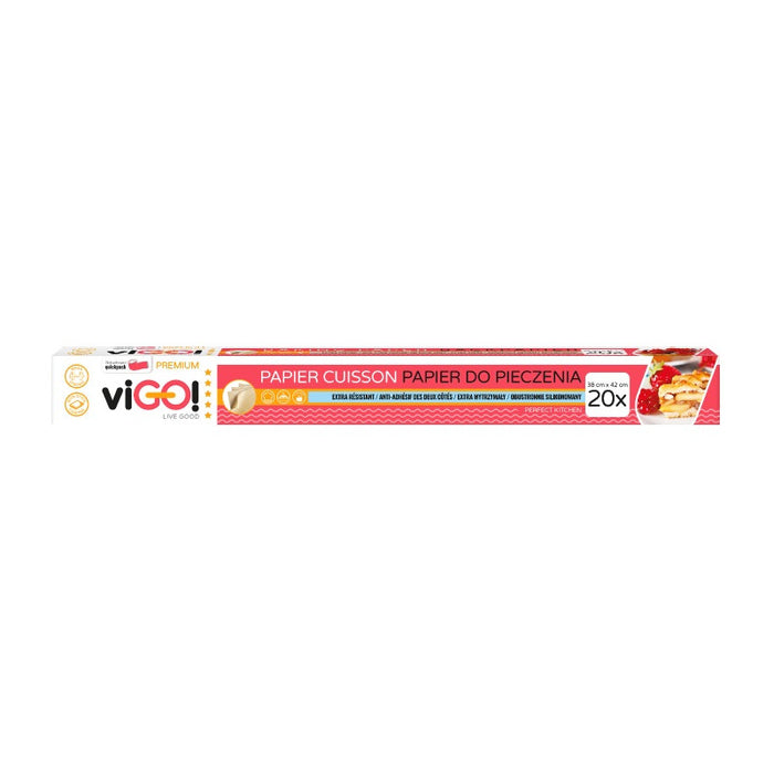 PAPER FOR BAKING LEAFS ROLL 20 PCS. PREMIUM VIGO