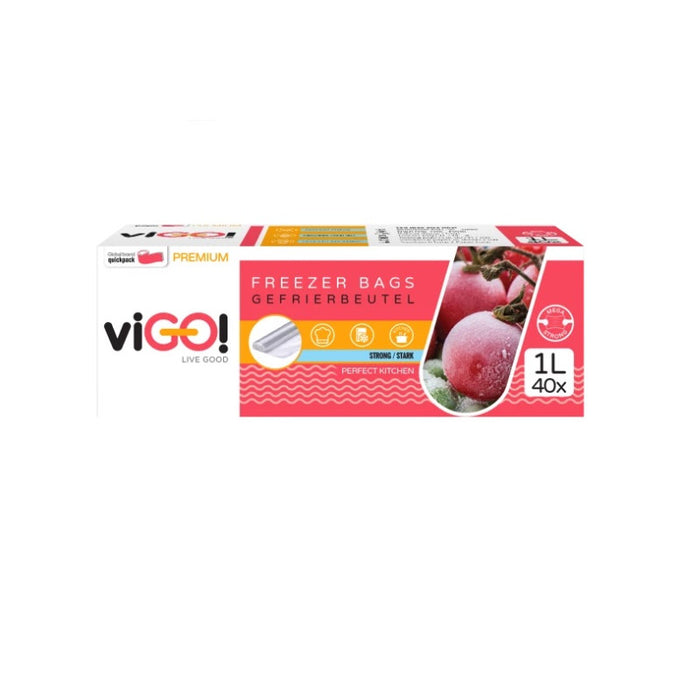 FREEZER BAGS 1 L 40 PCS. PREMIUM VIGO