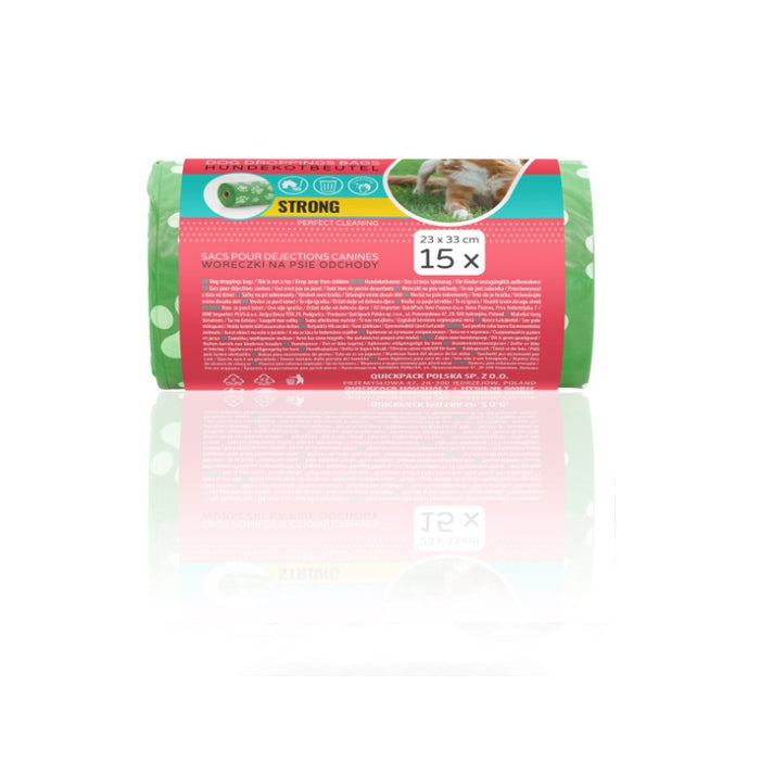 DOG POUCH BAGS 5 ROLLS x 15 pcs. PREMIUM VIGO