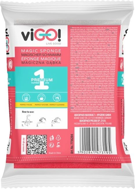 MAGIC CLEANING SPONGE 2PCS. PREMIUM #1 VIGO
