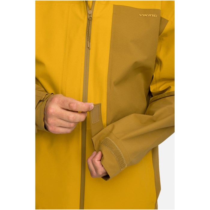 VIKING Numani Man men's jacket, brown and yellow, size M