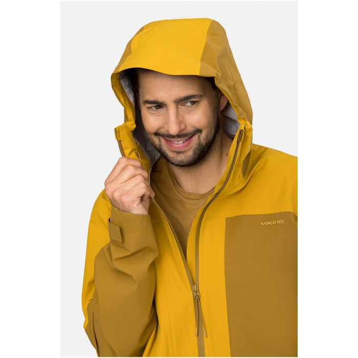 VIKING Numani Man men's jacket, brown and yellow, size M