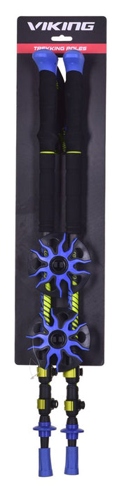 VIKING CARBO LITE TREKKING POLES BLACK/LIME