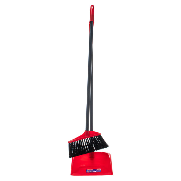 VILEDA BROOM AND FOLDING SHOVEL SET