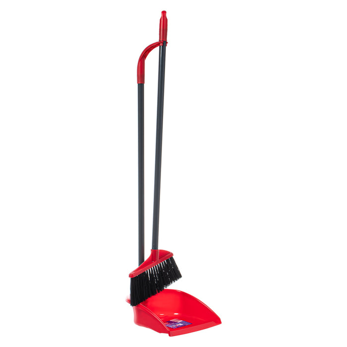 VILEDA BROOM AND FOLDING SHOVEL SET