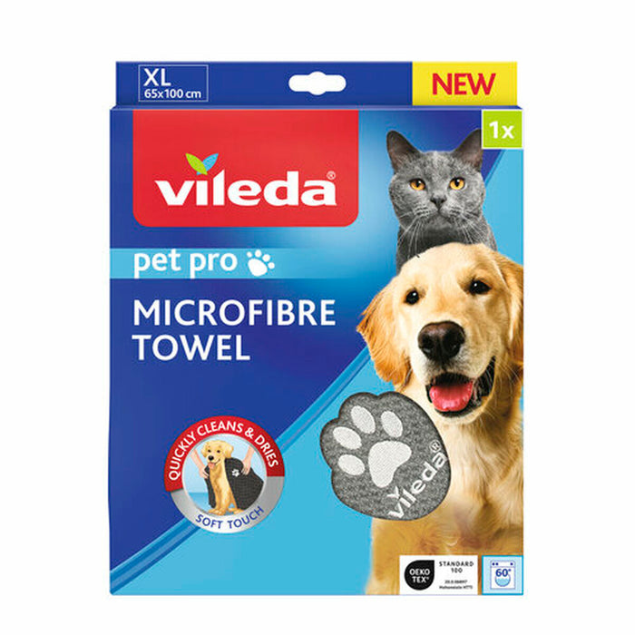 Microfibre Towel Vileda 172651 Grey XL 65 x 100 cm