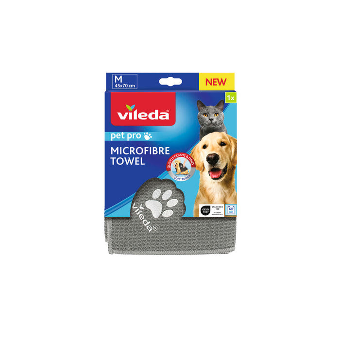 Microfibre Towel Vileda 172650 Grey M 45 x 70 cm