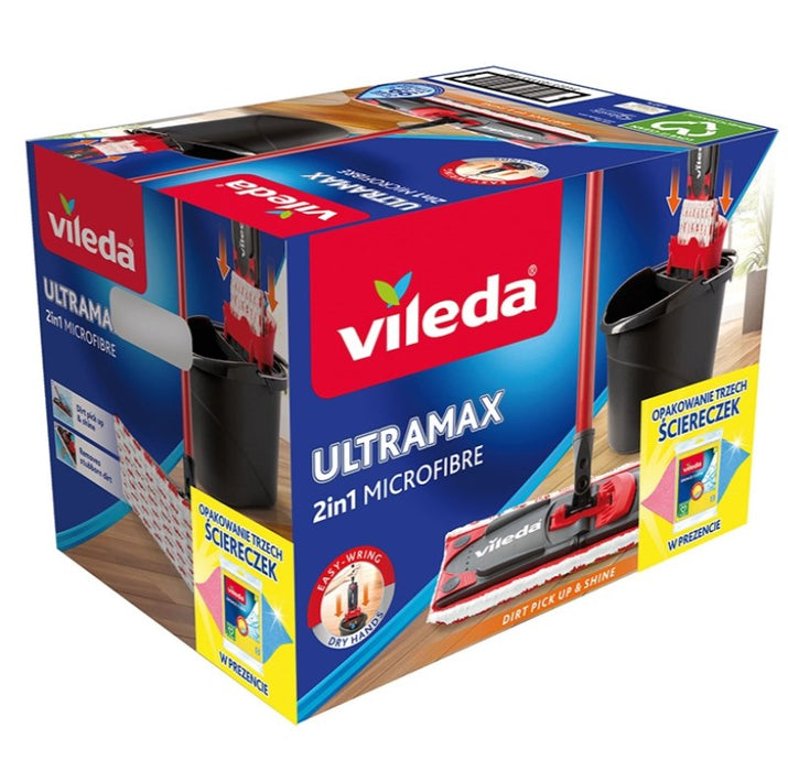 Vileda Ultramax Box mop + cloths 3 pcs.
