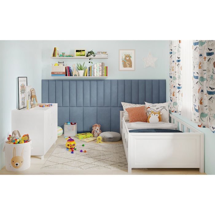 UPHOLSTERED PANEL VILO REGULAR 2 SEA BLUE 15X60 CM.