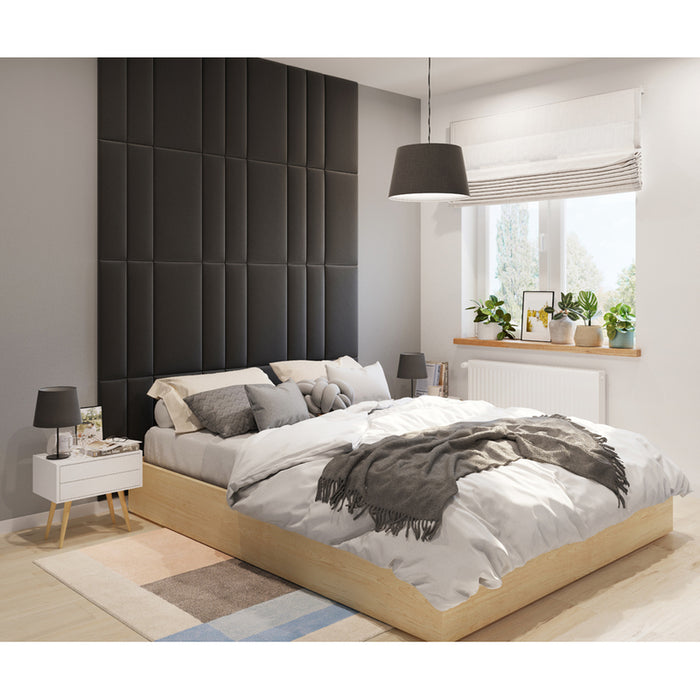 UPHOLSTERED PANEL VILO REGULAR 2 GRAPHITE 15X60 CM.